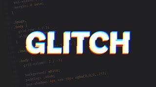 Animated glitch text effect with CSS only