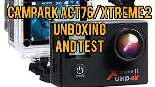 CAMPARK ACT 76/XTREME 2 - Unboxing and test.