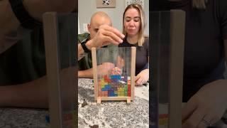 Exciting game for couples! ASMR version! Can you fill without empty spots? #tabletopduo #boardgames
