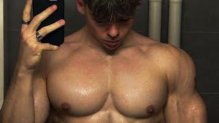 young muscle boy flexing | muscle worship | teen muscle