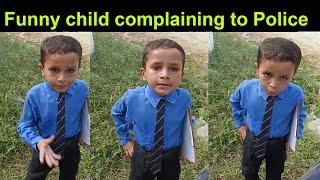 funny child complaining to police officer | funny video