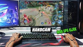 OMG!! PLAY GUSION ON PC with 1000 cps click [HANDCAM] | Mobile Legends