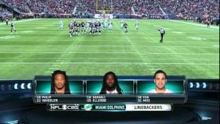 NFL on CBS - 2013 Dolphins vs Patriots - Player Lineups