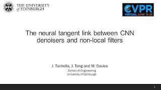 The neural tangent link between CNN denoisers and non-local filters (CVPR 2021)