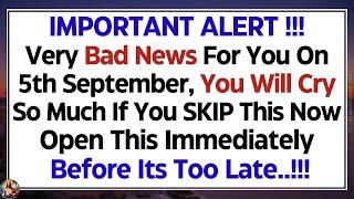 11:11God Says: Important Alert!! Very Bad News For You Tomorrow Because️God Message Today For You