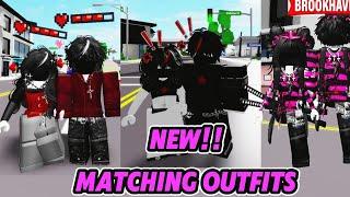 GIRL AND BOY MATCHING Outfit ideas (EMO/Y2K) In Brookhaven ID/CODES - Roblox