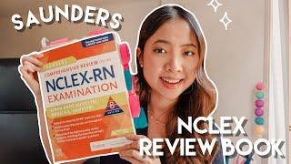 How I study using the NCLEX Saunders Review Book | Free Saunders NCLEX Ebook