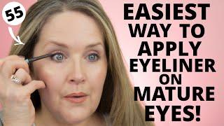 Applying Eyeliner for Mature Eyes | This Eyeliner is a GAME CHANGER for Women Over 50!!