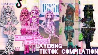 Dress to impress layering (edits, tutorial, phobia and animal outfit and...) TikTok compilation #3