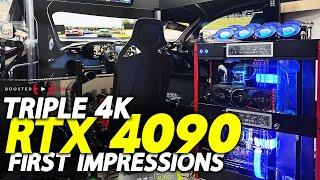 RTX 4090 TRIPLE 4K SIM RIG - Raw First Impressions!