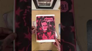 Keith flint gel plate print #gelplate #theprodigy