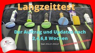 Liquid Waxe Langzeittest Standzeit Servfaces, Infinity Wax, Meguiars, Polytop,, Sonax, SimpleWax