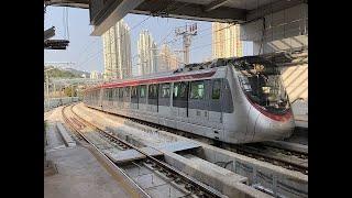 港鐵屯馬綫：東行全程--烏溪沙方向 (2021年C-Train版本) (行車片段)