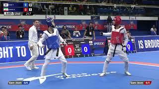 217 Round of 16 MEN M  58KG KOR PARK T  IRI ZANDI A