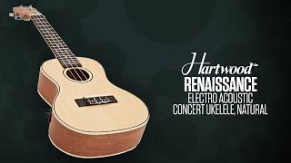 SOUNDCHECK Hartwood Renaissance Electro Acoustic Concert Ukulele, Natural | Gear4music Guitars