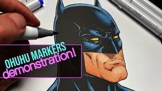 Coloring Comic Art with Ohuhu Markers Demonstration