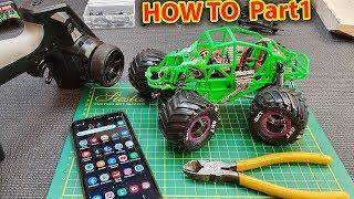 BUILD a Tiny 4WD 4 Wheel Steer Grave Digger RC Monster Truck Car