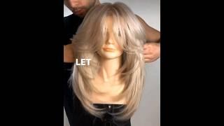 como hacer un corte en capas cabello mediano #hairstyle #hairtutorial #cuthair #haircut #cortes