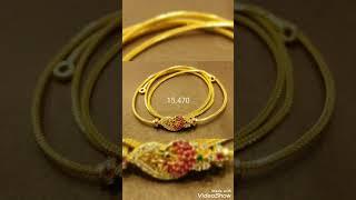 gold diamond mugappu chain//ruby and emerald diamond mugappu chain//dailywear diamond mugappu chain