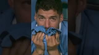 Suarez crying after being eliminated #shorts #luissuarez #suarez #fifaworldcup #uruguay