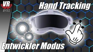 Pico 4 VR / Deutsch / Hand Tracking und Entwickler Modus / Tutorial / Color Passtrough