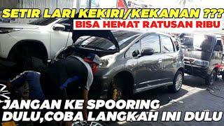 CARA MUDAH MENGATASI SETIR LARI KEKIRI / KEKANAN, JANGAN KE SPOORING DULU