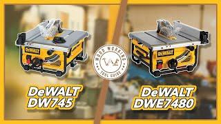 Dewalt Table Saw Showdown: DW745 vs. DWE7480 - Which One is Right for You?