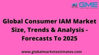 Global Consumer IAM Market Size, Share, Analysis - Forecasts To 2025