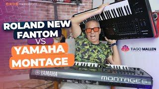 ROLAND NEW FANTOM VS YAMAHA MONTAGE . (FACTORY SOUNDS) by TIAGO MALLEN #synthesizer