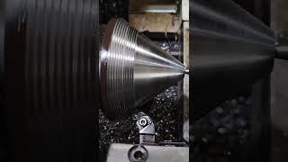 Conical metal processing #machine #process #cnc