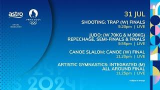 Daily Showtimes: Astro Olympic Paris 2024