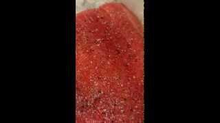Fresh Salmon Sous Vide after 45 minutes at 110 - Parasites Galore