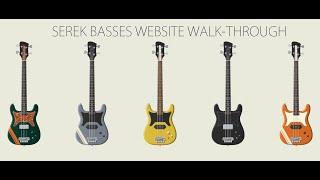 Serek Basses // Bass Configurator Walk-Through