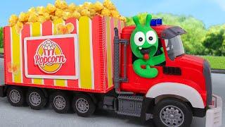 Pea Pea Pretend Play with Popcorn Truck - Cartoon for kids - PeaPea Wonderland