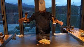 25년의 내공이 쌓인 철판달인의 실력 - 베니아 / Amazing Skill of Teppanyaki Master - Korean Food