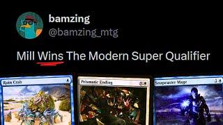 Mill Breaks Modern Again - Modern Super Qualifier 1st Place Winning Decklist | UW Mill | MTGO League