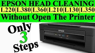 EPSON  HEAD CLEANING L210 L220 L360 L380 Without opening the printer