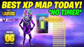 CRAZY NO TIMER Fortnite XP GLITCH Map to LEVEL UP in Chapter 6 Season 2!