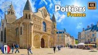  Poitiers, France | Walking Tour You Can't Miss in 2024! 4K-60fps