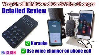 Mini Voice changer / Mini Sound Card - Mobile Phone Voice Changer - Review/Testing