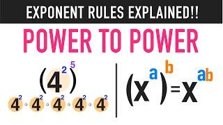 Exponent Rules: The Power to Power Rule!