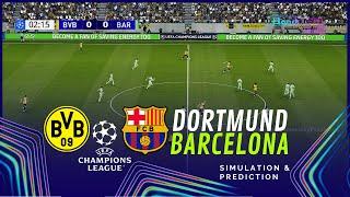 BORUSSIA DORTMUND vs BARCELONA UEFA Champions League 24/25 - Full Match Simulation and Prediction