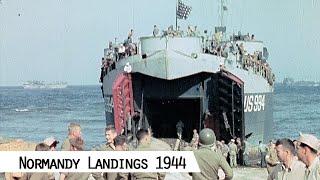 Witnessing History: The Normandy Landings Up Close (June 1944, HD film scan)