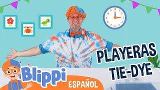 Camisetas tie-dye con Blippi  | Blippi Español | Videos educativos para niños | Aprende y Juega