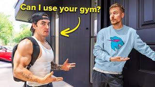 Asking Celebrities to Workout in THEIR Home Gyms - Ft. MrBeast