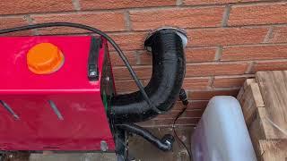 Chinese diesel heater that is heating my house. Subscribe & Like it will help make these video's