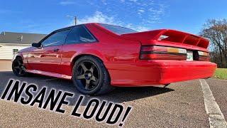 This fox body has the LOUDEST SUPERCHARGER...