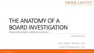 Mastering Licensing Board Investigations: Part 1 - Anatomy of a Licensing Board Investigation
