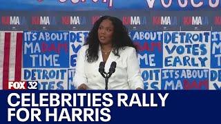 Celebrities rally for VP Harris in battleground states