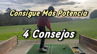 Haz esto para conseguir ganar POTENCIA en tu SWING DE GOLF || 4 CONSEJOS